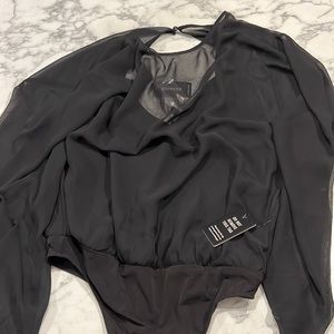 NWT- Express bodysuit with overlay and cami underneath. XS